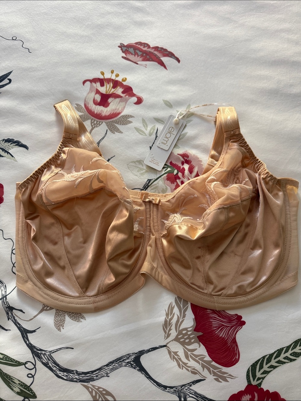 NWT Elomi Full Cup Side Support Beige Bra ~ 40G